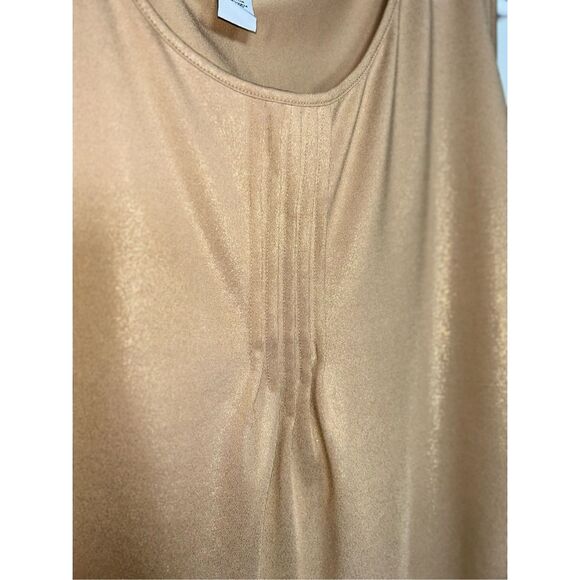 Catherine’s gold shimmer tank top size 5x C20-37 - Picture 3 of 4